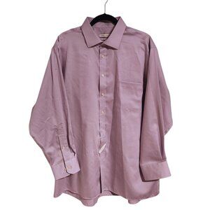 Joseph Abboud Pale Purple Button Down Shirt Size 18